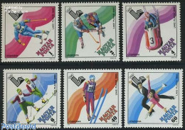 Delcampe - Hungary 1979 Olympic Winter Games Lake Placid 6v, Mint NH, Sport - (Bob) Sleigh Sports - Ice Hockey - Olympic Winter G.. - Ungebraucht