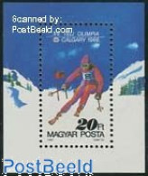 Delcampe - Hungary 1987 Olympic Winter Games S/s, Mint NH, Sport - Olympic Winter Games - Skiing - Ungebraucht