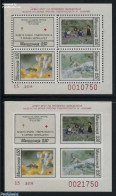 Delcampe - North Macedonia 1993 Red Cross 2 S/s (perf. & Imperf.), Mint NH, Health - Nature - Anti Tuberculosis - Red Cross - Ani.. - Maladies