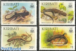 Delcampe - Kiribati 1987 Reptiles 4v, Mint NH, Nature - Reptiles - Kiribati (1979-...)