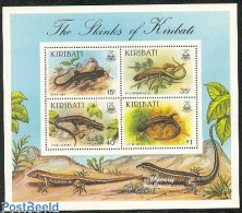 Delcampe - Kiribati 1987 Reptiles S/s, Mint NH, Nature - Reptiles - Kiribati (1979-...)