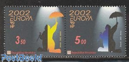 Delcampe - Croatia 2002 Europa, Circus 2v [:], Mint NH, History - Performance Art - Europa (cept) - Circus - Cirque