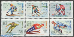 Delcampe - Laos 1983 Olympic Winter Games 6v, Mint NH, Sport - (Bob) Sleigh Sports - Ice Hockey - Olympic Winter Games - Skiing - Invierno