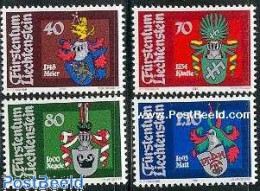 Delcampe - Liechtenstein 1981 Coat Of Arms 4v, Mint NH, History - Coat Of Arms - Neufs