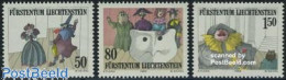 Delcampe - Liechtenstein 1985 Theatre 3v, Mint NH, Performance Art - Theatre - Neufs