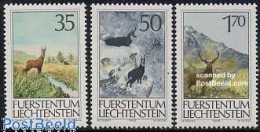 Delcampe - Liechtenstein 1986 Hunting, Animals 3v, Mint NH, Nature - Animals (others & Mixed) - Deer - Neufs