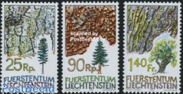 Delcampe - Liechtenstein 1986 Trees 3v, Mint NH, Nature - Trees & Forests - Neufs