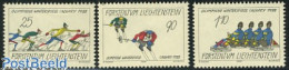 Delcampe - Liechtenstein 1987 Olympic Winter Games Galgary 3v, Mint NH, Sport - (Bob) Sleigh Sports - Olympic Winter Games - Skiing - Neufs
