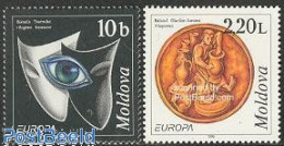 Delcampe - Moldova 1998 Europa, Festivals 2v, Mint NH, History - Performance Art - Europa (cept) - Theatre - Art - Ceramics - Theatre