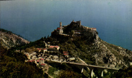 Delcampe - CPM La Cote D'Azur Eze Village Vu De La Grande Corniche - Eze