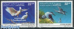 Delcampe - Mauritania 1986 Birds 2v, Mint NH, Nature - Birds - Autres & Non Classés
