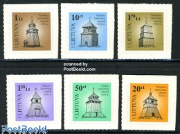Delcampe - Lithuania 2007 Definitives, Wooden Towers 6v S-a, Mint NH, Art - Architecture - Litauen