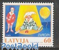 Delcampe - Latvia 2002 Europa, Circus 1v, Mint NH, History - Performance Art - Europa (cept) - Circus - Cirque