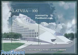Delcampe - Latvia 2005 National Library S/s, Mint NH, Art - Libraries - Modern Architecture - Autres & Non Classés