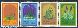 Delcampe - Madeira 1982 Flowers 4v, Mint NH, Nature - Flowers & Plants - Madeira