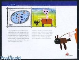 Delcampe - Madeira 2006 Europa S/s, Mint NH, History - Nature - Europa (cept) - Dogs - Art - Children Drawings - Madeira