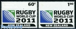 Delcampe - New Zealand 2010 World Cup Rugby 2v, Mint NH, Sport - Rugby - Ungebraucht