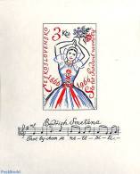 Delcampe - Czechoslovkia 1966 The Sold Bride S/s, Mint NH, Performance Art - Various - Music - Costumes - Other & Unclassified