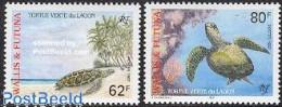 Delcampe - Wallis & Futuna 1997 Turtles 2v, Mint NH, Nature - Reptiles - Turtles - Autres & Non Classés