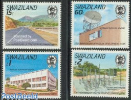 Delcampe - Eswatini/Swaziland 1989 African Development Bank 4v, Mint NH, Health - Science - Various - Health - Energy - Telecommu.. - Télécom