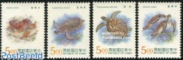 Delcampe - Taiwan 1995 Sea Turtle Year 4v, Mint NH, Nature - Reptiles - Turtles - Autres & Non Classés