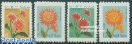 Delcampe - Vietnam 1977 Definitives 4v, Mint NH, Nature - Flowers & Plants - Autres & Non Classés