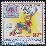 Delcampe - Wallis & Futuna 1987 Olymphilex 1v, Mint NH, Sport - Olympic Games - Philately - Autres & Non Classés