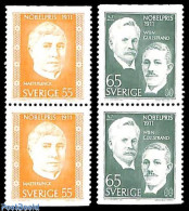 Delcampe - Sweden 1971 Nobel Prize Winners 2 Booklet Pairs, Mint NH, History - Science - Germans - Nobel Prize Winners - Physicia.. - Neufs