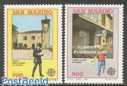 Delcampe - San Marino 1990 Europa, Post Offices 2v, Mint NH, History - Europa (cept) - Post - Neufs