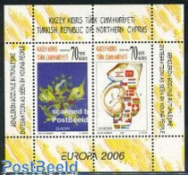 Delcampe - Turkish Cyprus 2006 Europa, Integration S/s, Perforated, Mint NH, History - Nature - Europa (cept) - Flags - Birds - Autres & Non Classés