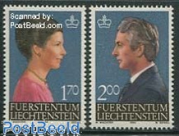 Delcampe - Liechtenstein 1984 Definitives 2v, Mint NH, History - Kings & Queens (Royalty) - Neufs