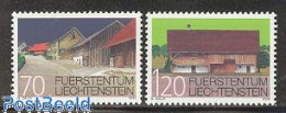 Delcampe - Liechtenstein 2002 Buildings 2v, Mint NH, Art - Architecture - Neufs