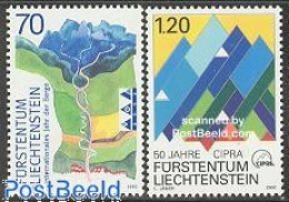 Delcampe - Liechtenstein 2002 Mountain Protection 2v, Mint NH, Sport - Mountains & Mountain Climbing - Neufs