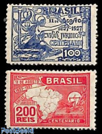 Delcampe - Brazil 1927 Jurist Studies 2v, Mint NH, Various - Justice - Maps - Neufs