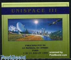 Delcampe - United Nations, Geneva 1999 Unispace, Philexfrance S/s, Mint NH, Transport - Space Exploration - Autres & Non Classés