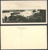 Delcampe - Egypt Old Real Photo Postcard Port Said Entrance Of Canal Suez Steamers Bookmark - Sonstige & Ohne Zuordnung