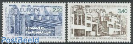 Delcampe - France 1987 Europa, Modern Architecture 2v, Mint NH, History - Europa (cept) - Art - Modern Architecture - Neufs
