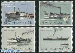 Delcampe - New Zealand 1984 Ships 4v, Mint NH, Transport - Ships And Boats - Ungebraucht