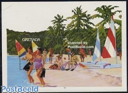 Delcampe - Grenada 1985 Water Sports S/s, Mint NH, Sport - Various - Sailing - Tourism - Vela