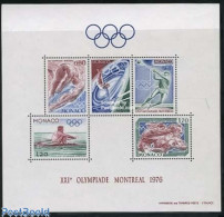 Delcampe - Monaco 1976 Olympic Games Montreal S/s, Mint NH, Sport - Olympic Games - Neufs