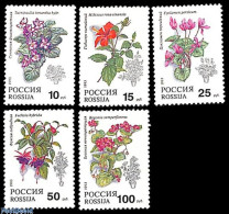 Delcampe - Russia 1993 Flowers 5v, Mint NH, Nature - Flowers & Plants - Autres & Non Classés