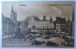 Delcampe - ALLEMAGNE - BAVIERE - NÜRNBERG - Marktplatz Mit Sebalduskirche - Nürnberg
