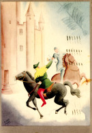 Delcampe - Ala Littoria - Cartolina Della Compagnia Aerea Cavalieri - Marcofilie (Luchtvaart)
