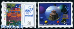 Delcampe - North Macedonia 1996 UNICEF/UNESCO 2v, Mint NH, History - Unesco - Unicef - Autres & Non Classés