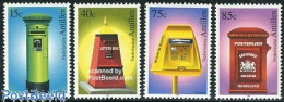 Delcampe - Netherlands Antilles 1998 Letter Boxes 4v, Mint NH, Mail Boxes - Post - Poste