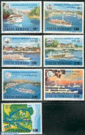 Delcampe - Romania 1977 European Danube Commission 7v, Mint NH, History - Transport - Various - Europa Hang-on Issues - Ships And.. - Unused Stamps