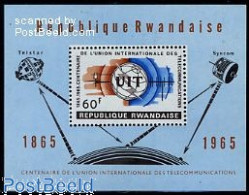 Delcampe - Rwanda 1965 I.T.U. S/s, Mint NH, Science - Transport - Various - Telecommunication - Space Exploration - I.T.U. - Télécom