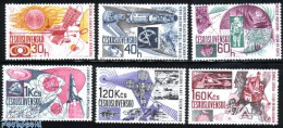 Delcampe - Czechoslovkia 1967 Space Programme 6v, Mint NH, Transport - Space Exploration - Other & Unclassified