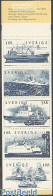 Delcampe - Sweden 1974 Ships 5v In Booklet, Mint NH, Transport - Stamp Booklets - Ships And Boats - Neufs
