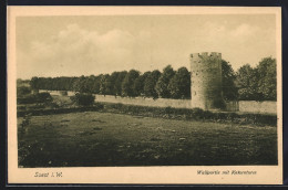 Delcampe - AK Soest I. W., Wallpartie Mit Katzenturm - Soest